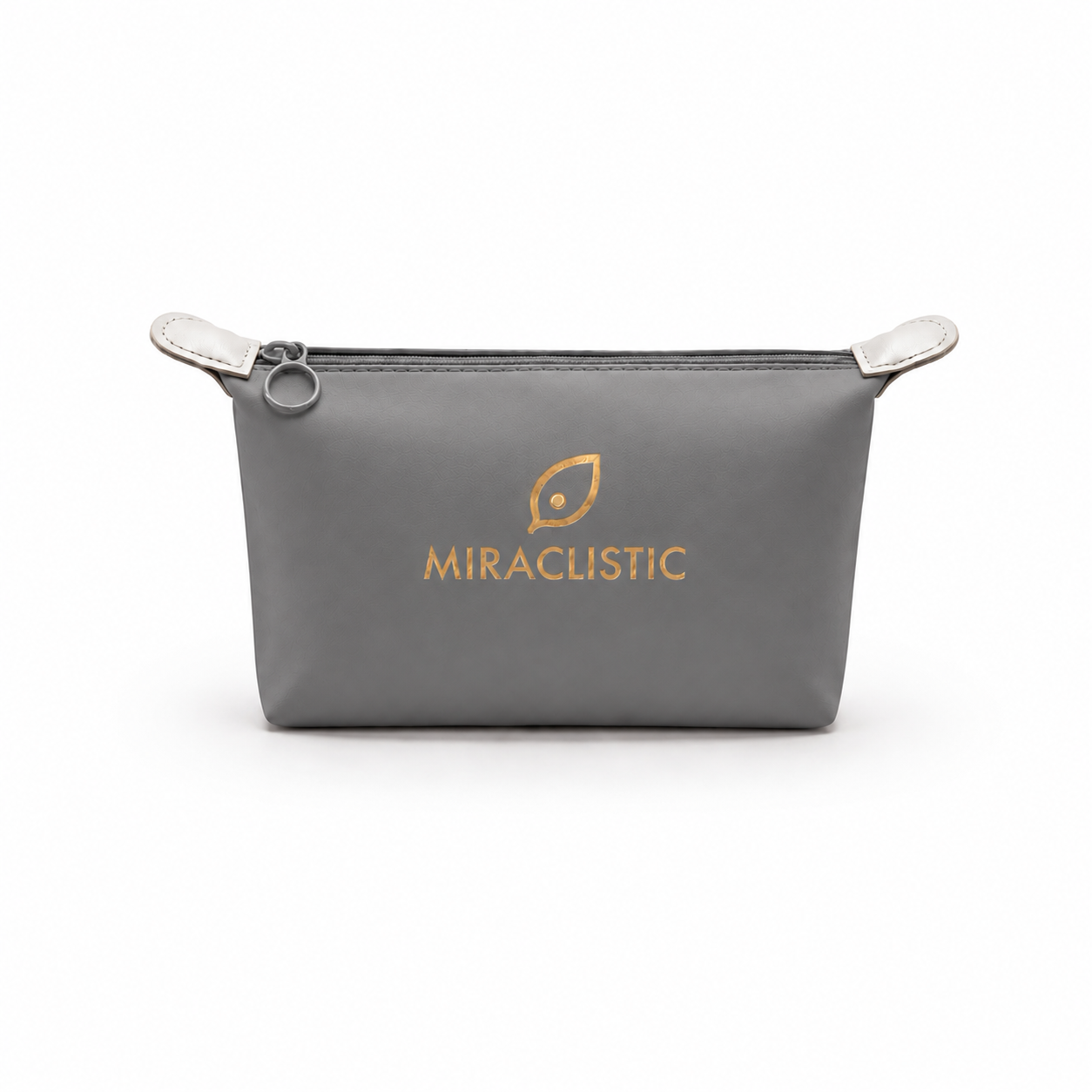 MIRACLISTIC dark grey female essential kit pouch on a white background